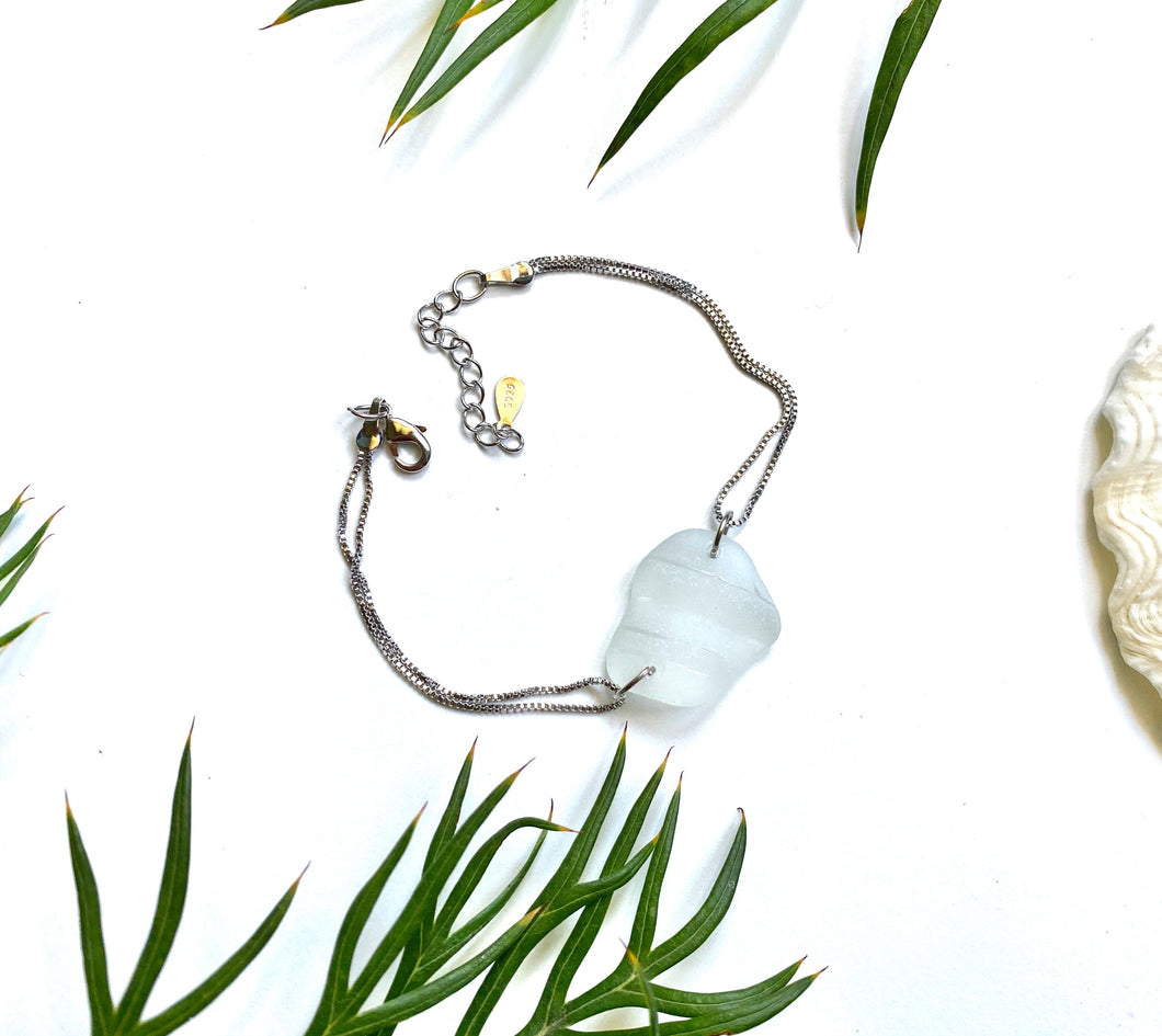 White Seafoam Bracelet